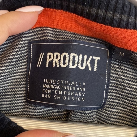 Jack & Jones PRODUKT Crewneck Textured Knit Pullover Sweater in Navy Blue - Picture 3 of 8